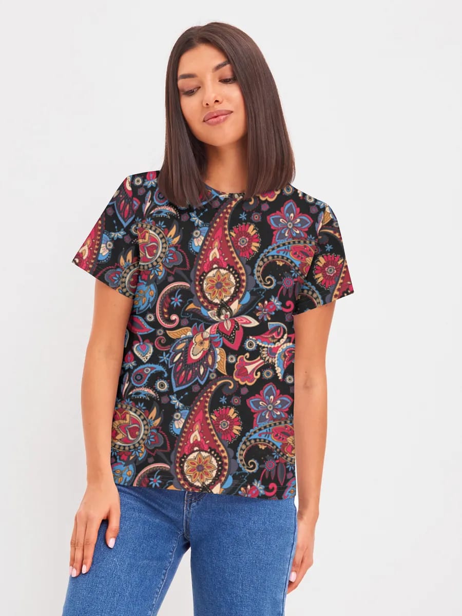 Boho Paisley Blumenwirbel