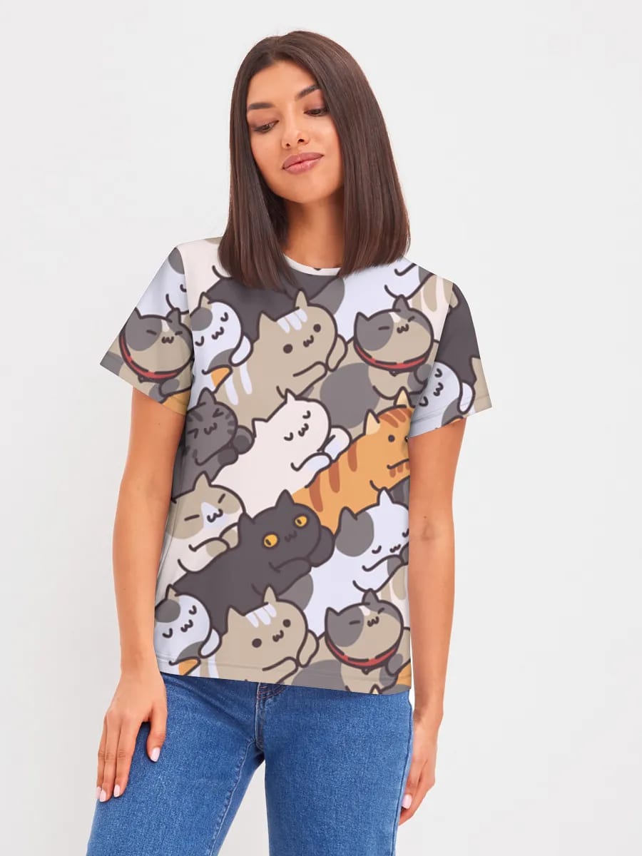 Kawaii Katzenstapel