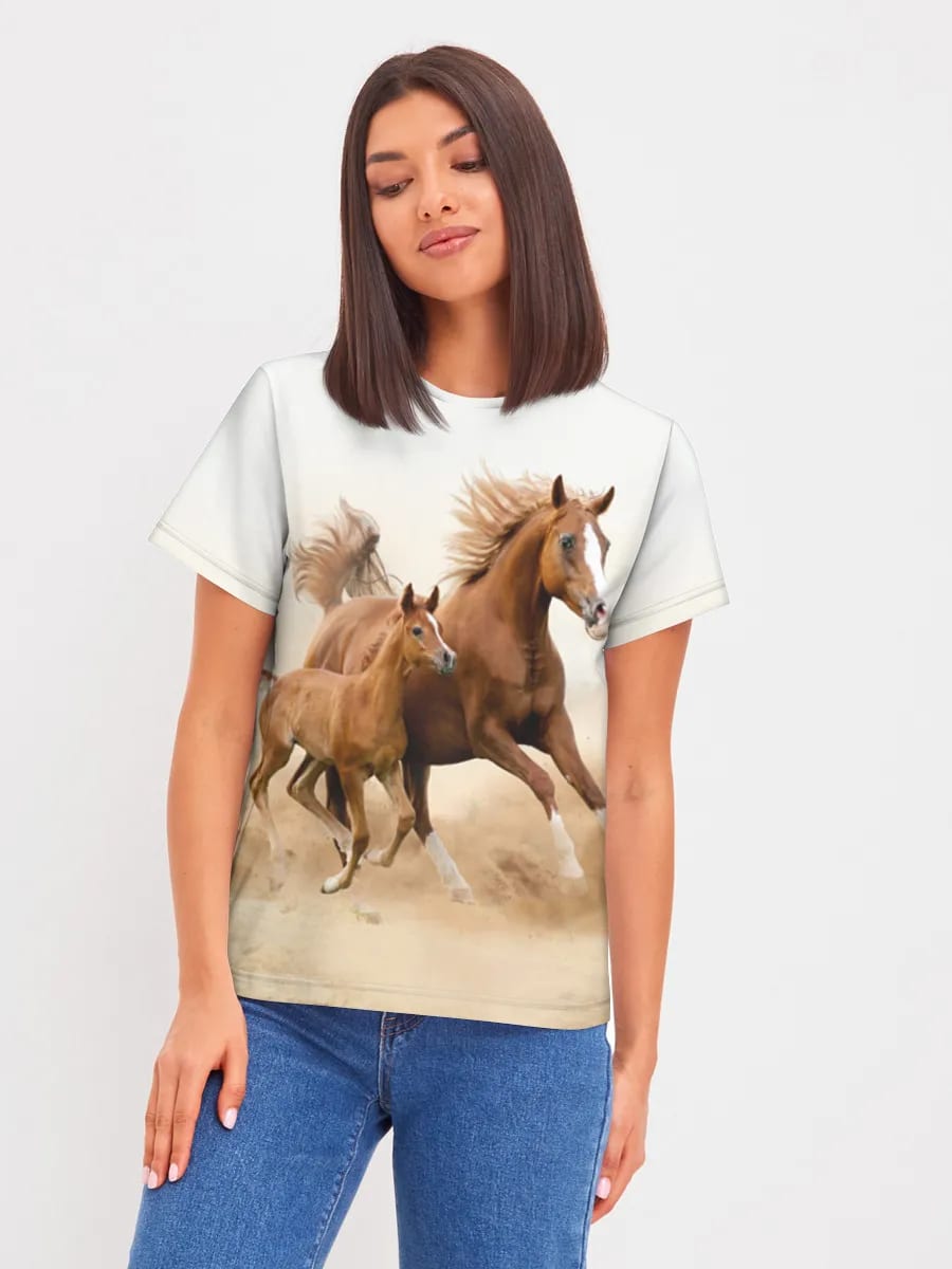 Mare And Foal Gallop