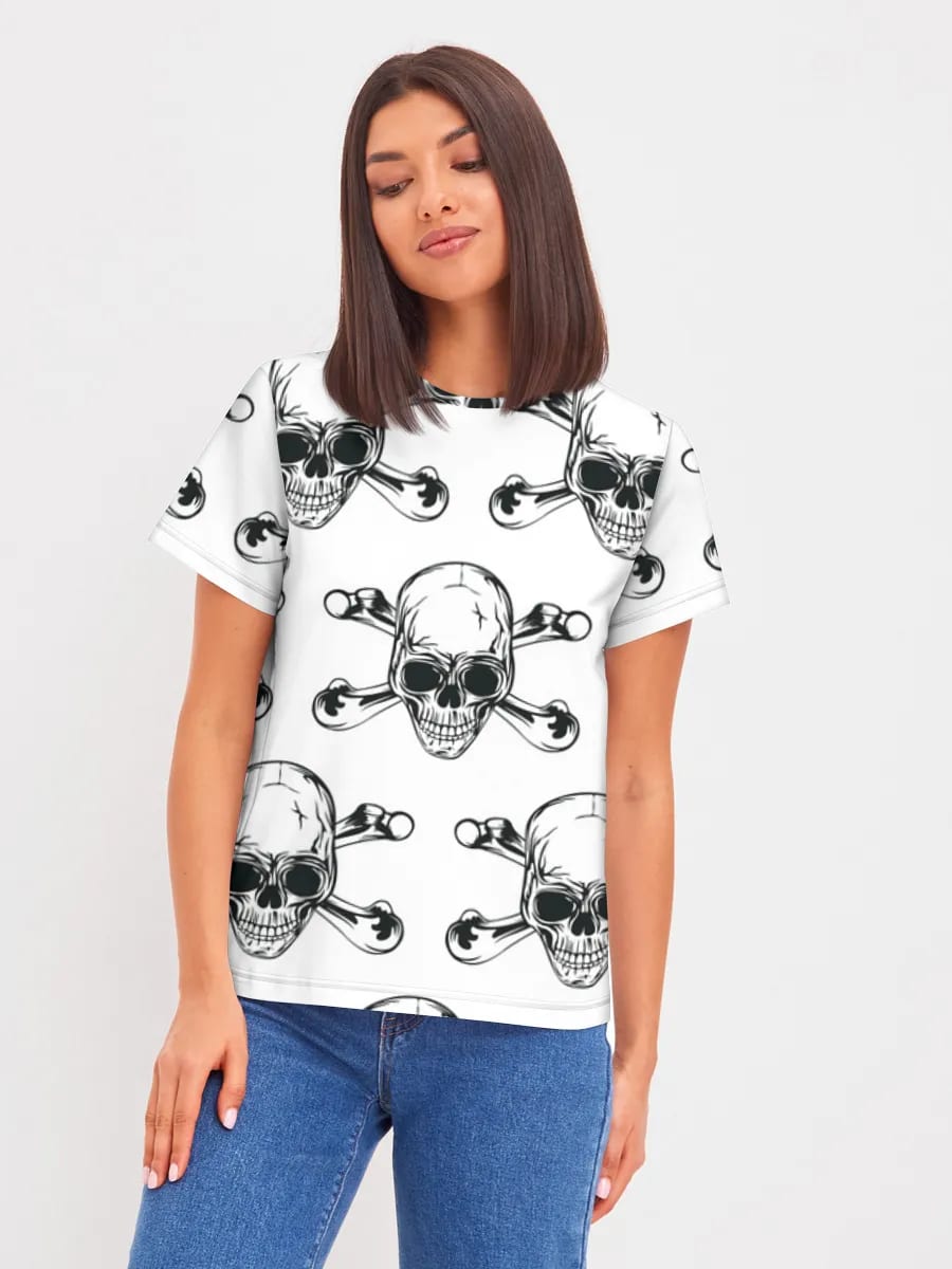 Totenkopf mit gekreuzten Knochen