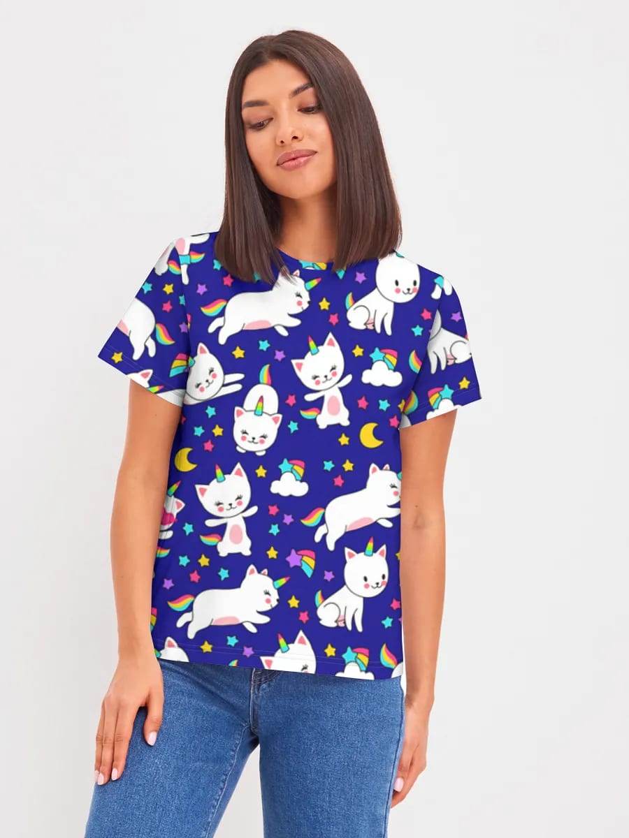 Kawaii Caticorn Nachthimmel