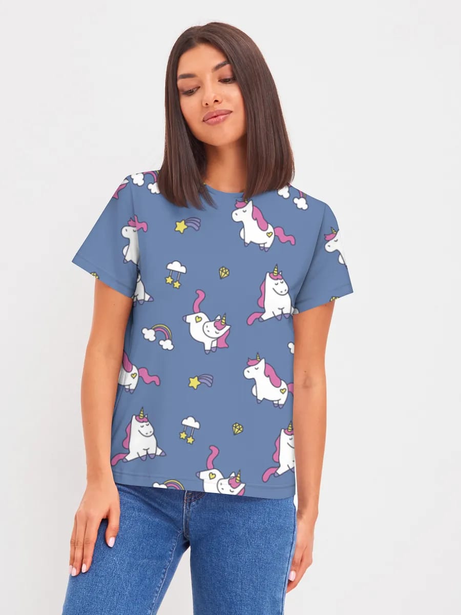 Niedliche Einhorn-Regenbogen-Träume