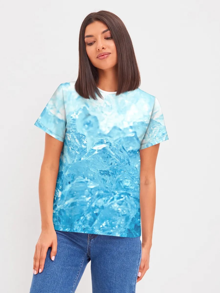 Cristales de hielo azul