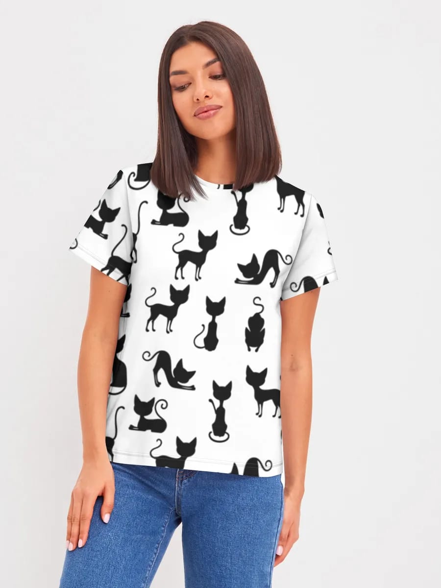 Schwarze Katzen-Silhouetten