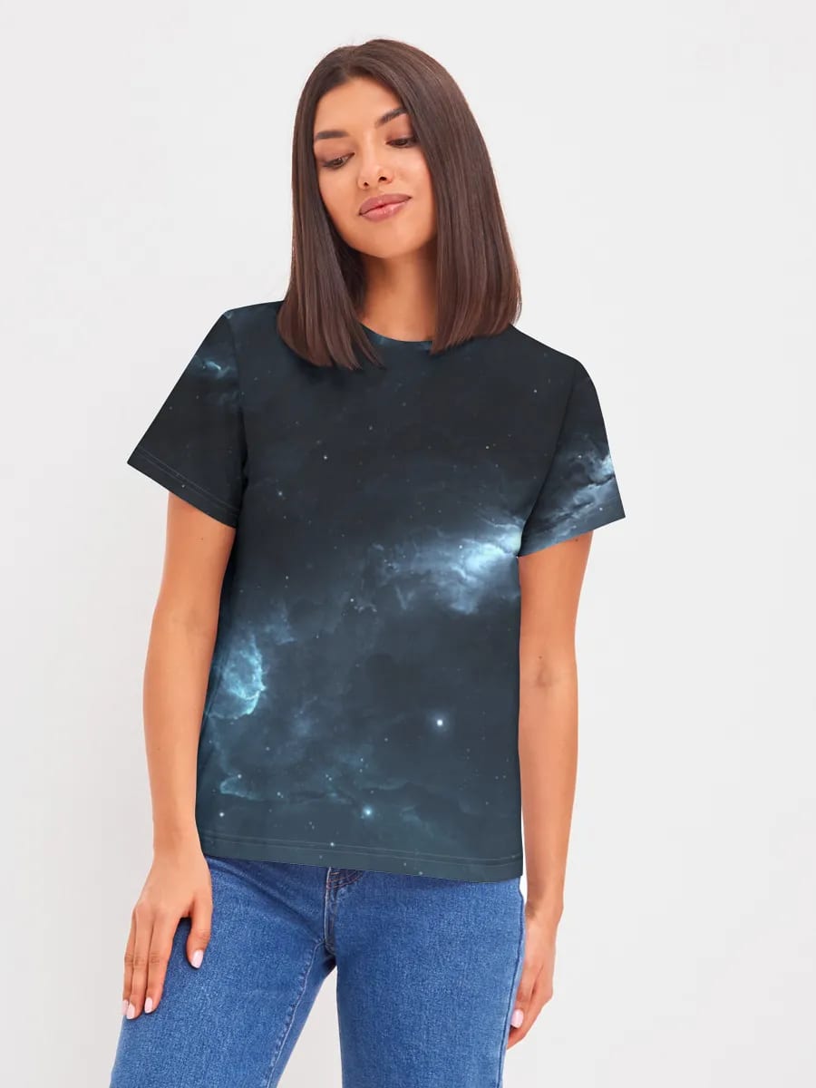 Blue Cosmic Nebula