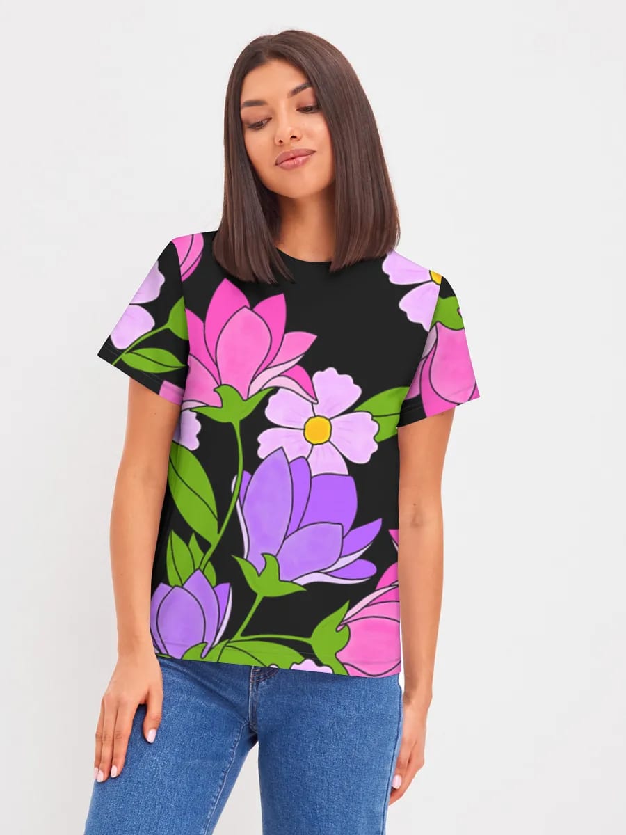 Pink Lila Wildblumen