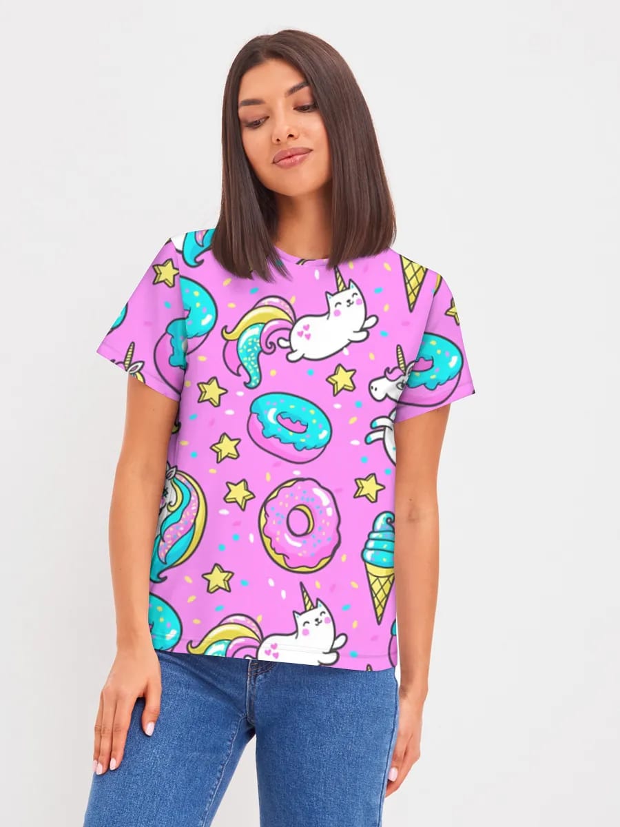 Kawaii Einhorn-Donut-Träume