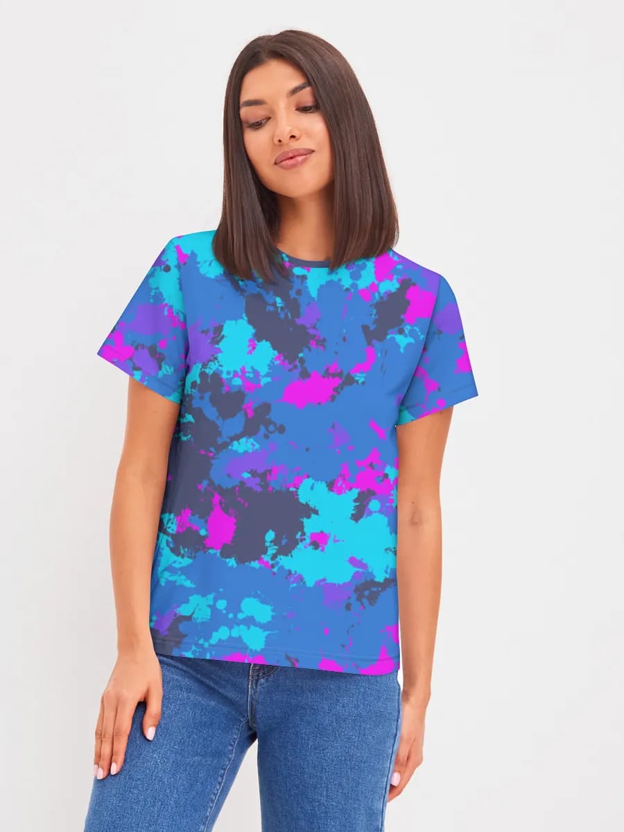 Neon Paint Splatter Camo