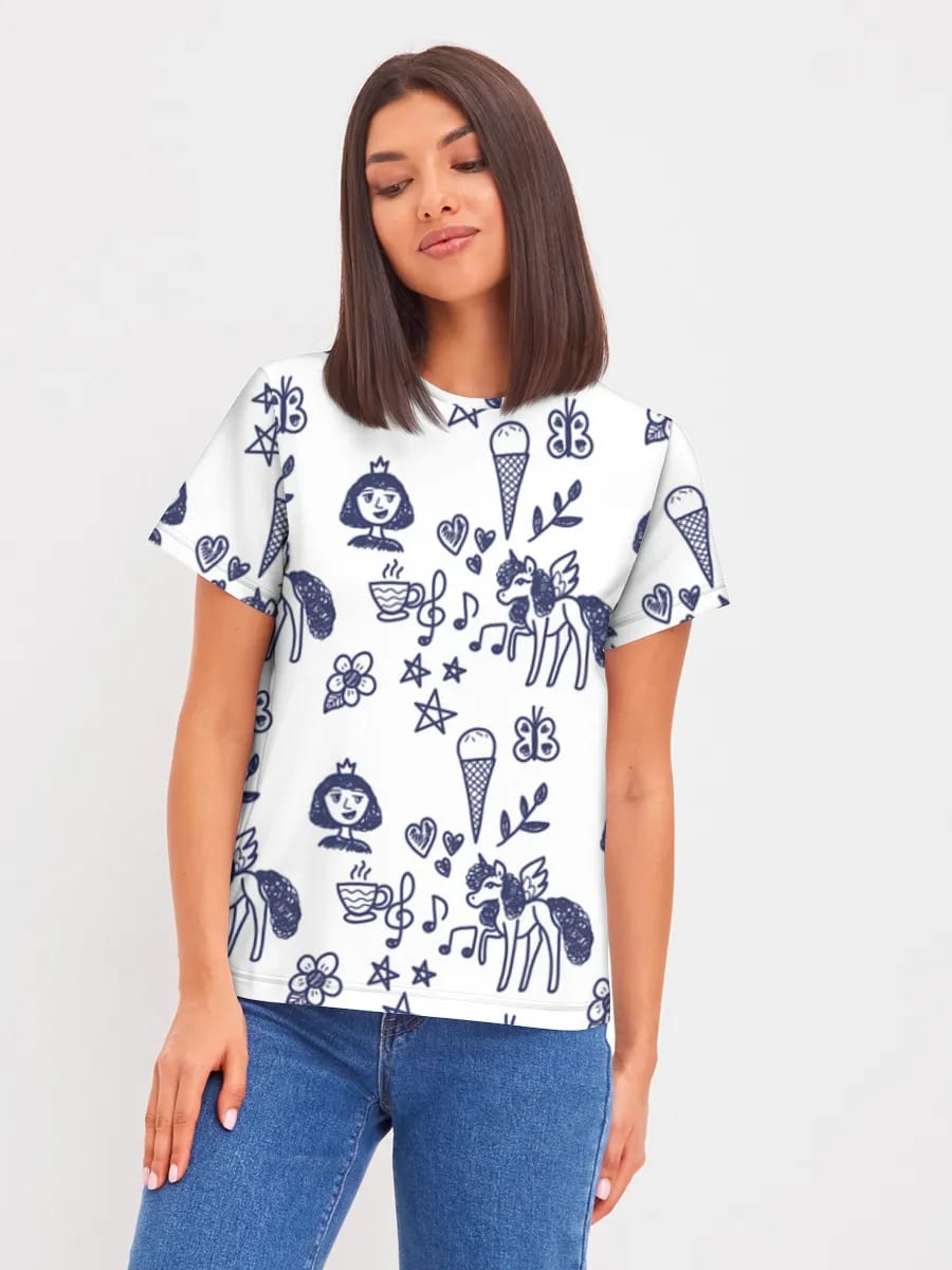 Skurriler Einhorn-Doodle-Mix
