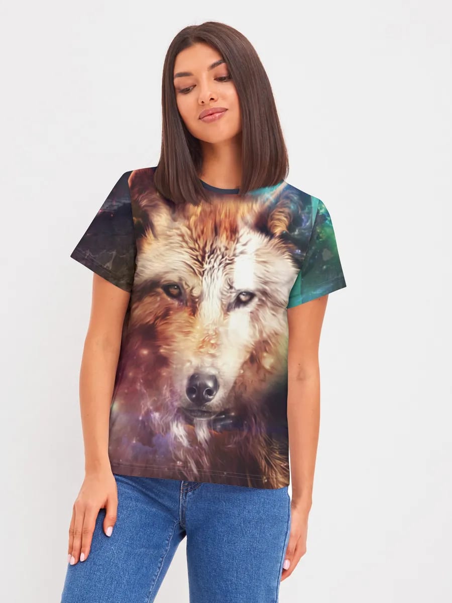 Kosmisches Wolfs-Porträt