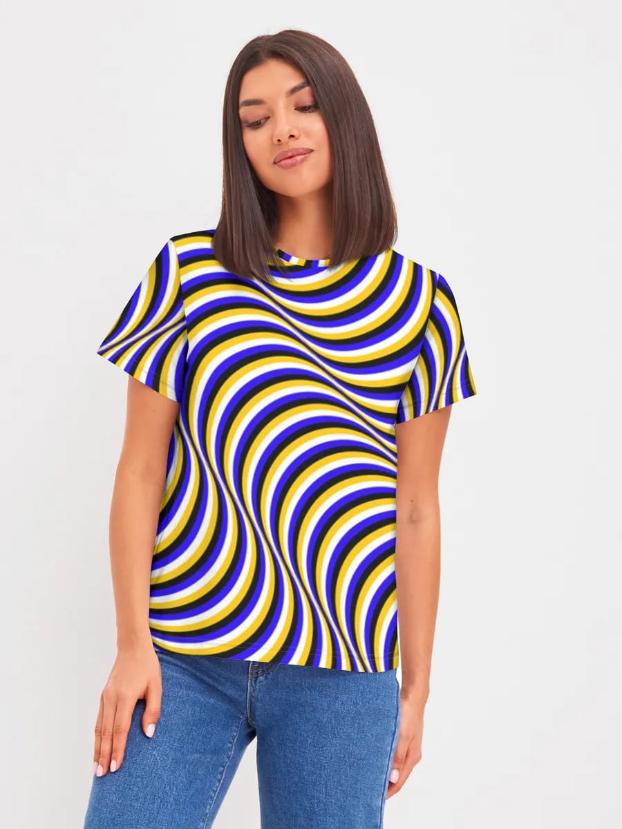 Trippy Wellen Op Art