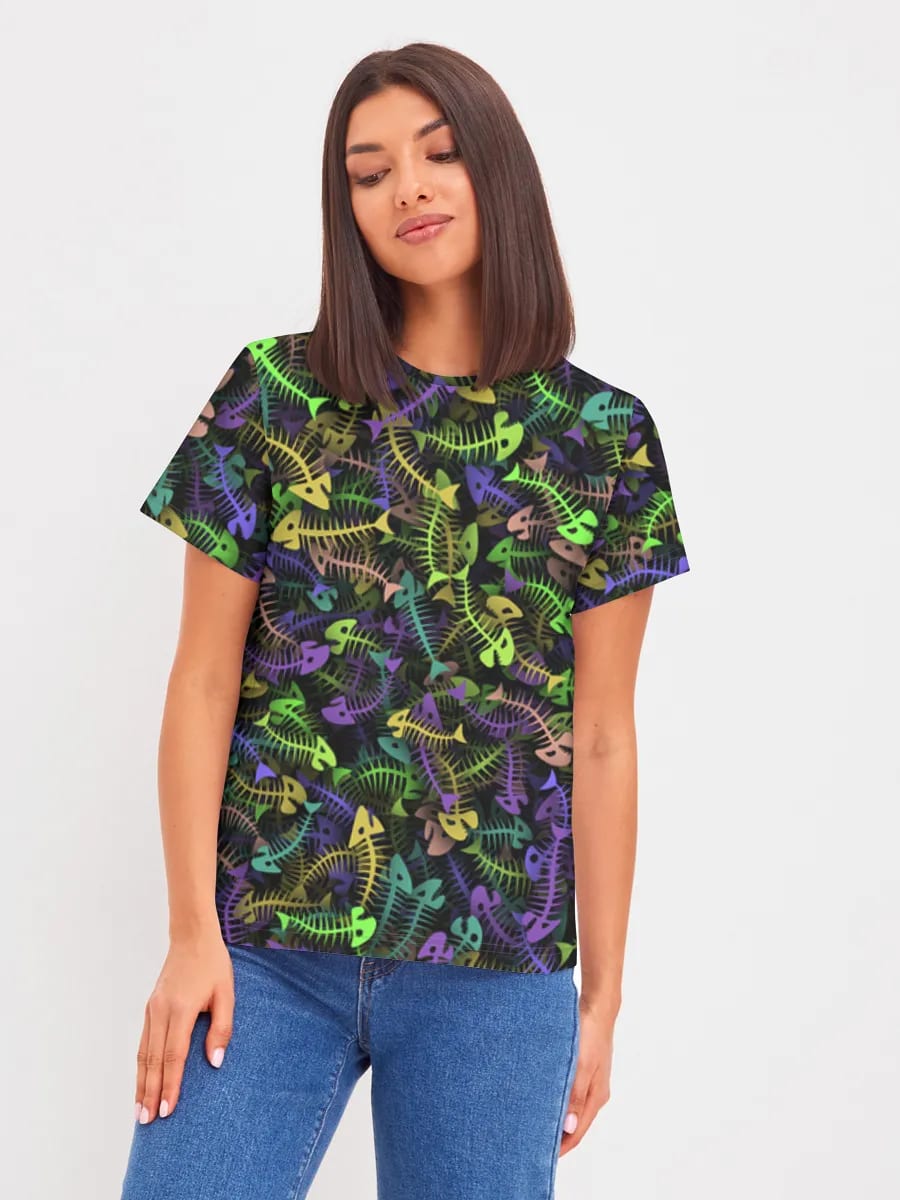 Neon Fischskelette