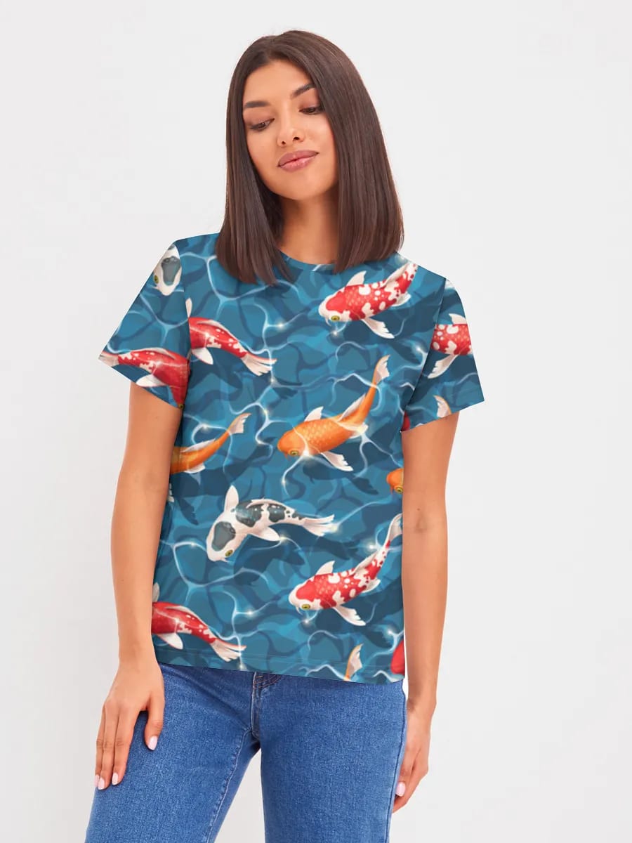 Estanque de peces koi