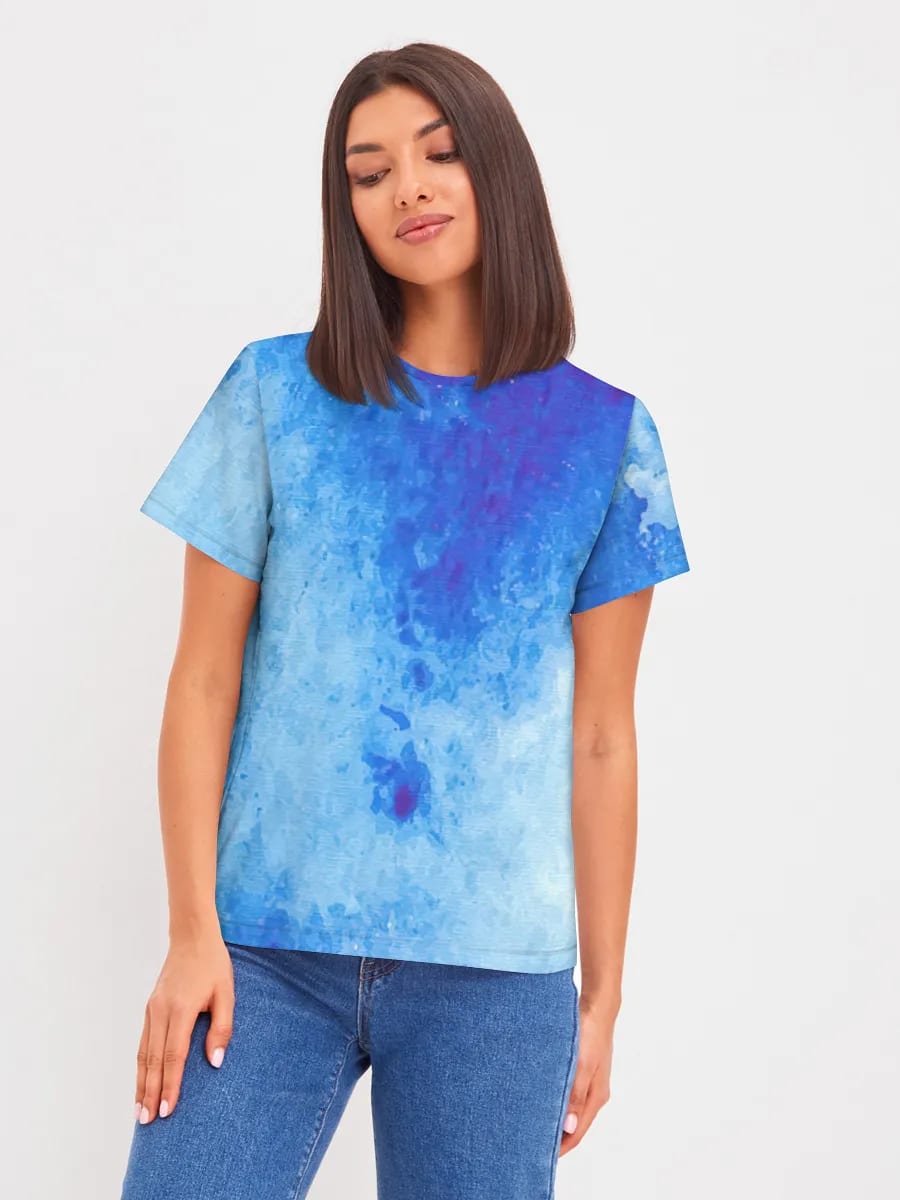 Blue Watercolor Wash