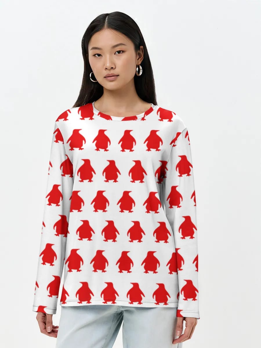 レッド ペンギン シルエット