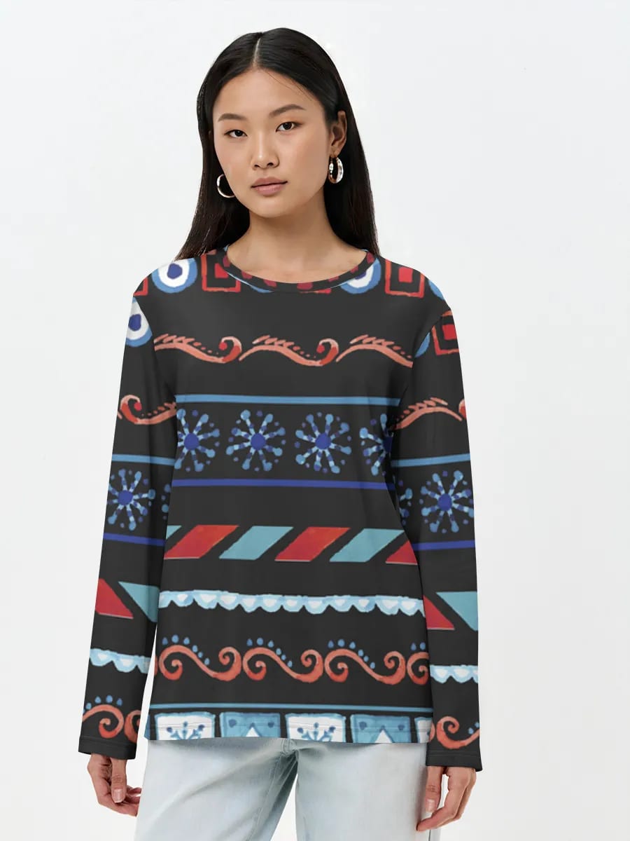 Folk Geometric Border Stripes