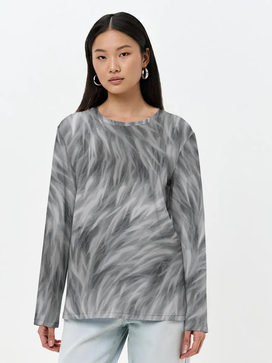 Grey Faux Fur Texture