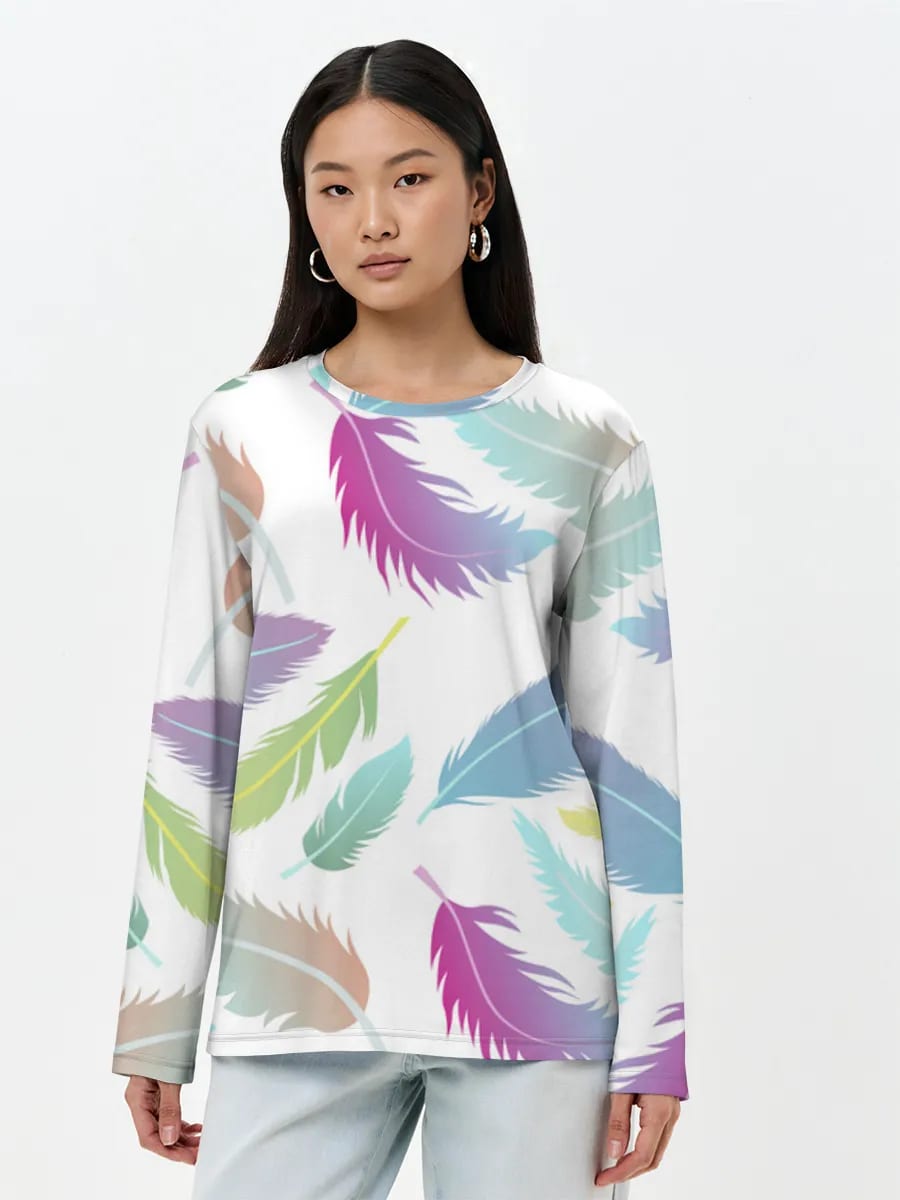 Pastel Rainbow Feathers