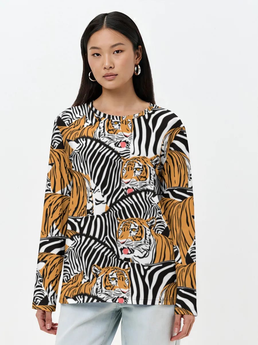Estampado de tigre y cebra