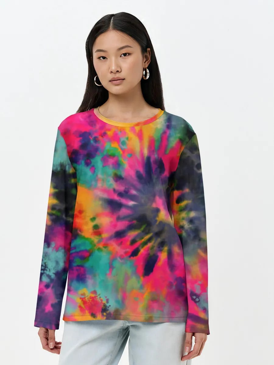 Neon Tie Dye Blooms