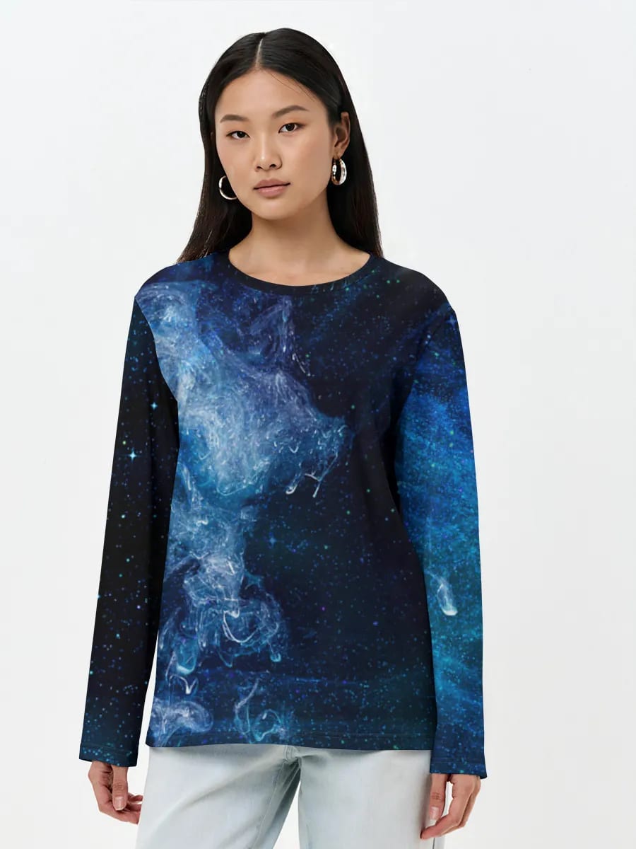 Blue Nebula Starfield