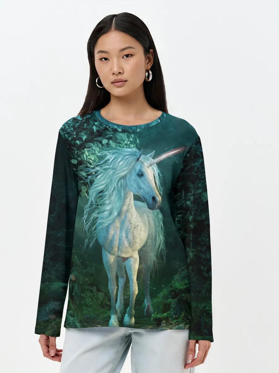 Unicorn In Enchanted Forest