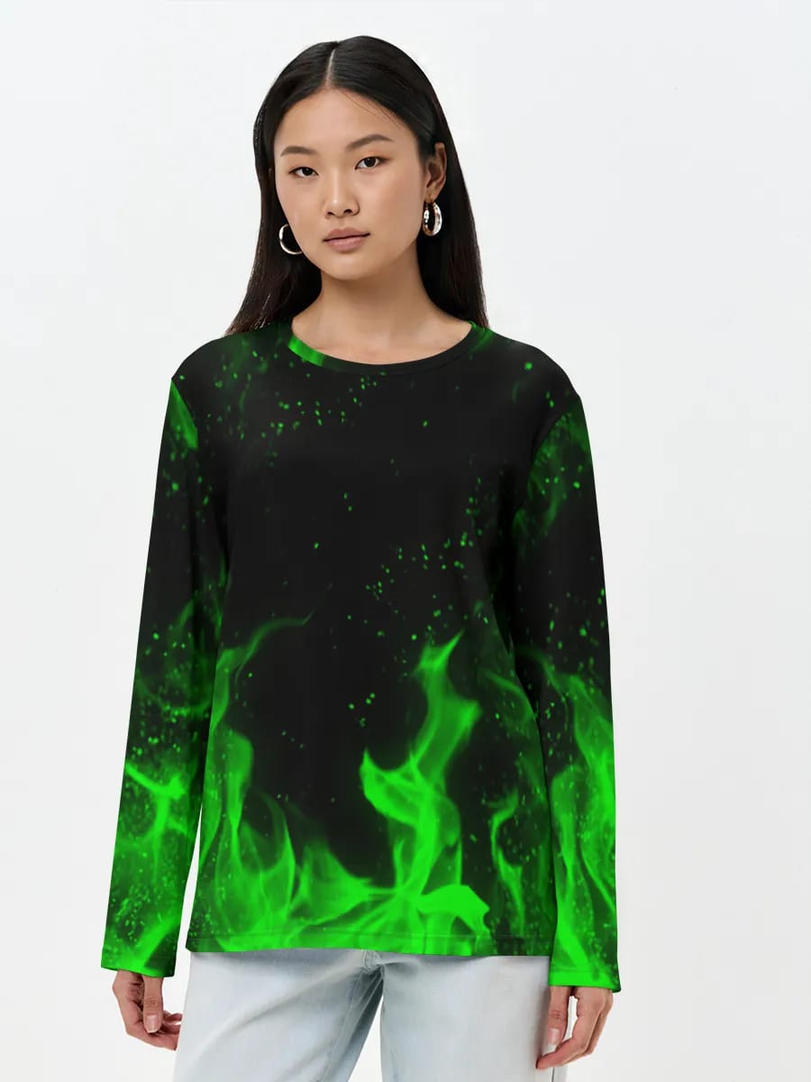 Neon Grüne Flammen