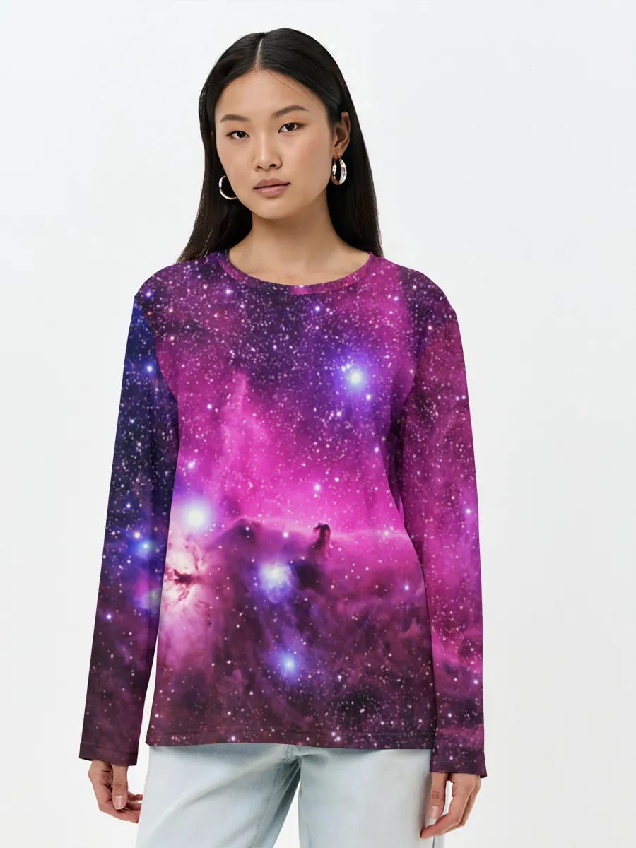 Purple Nebula Starfield