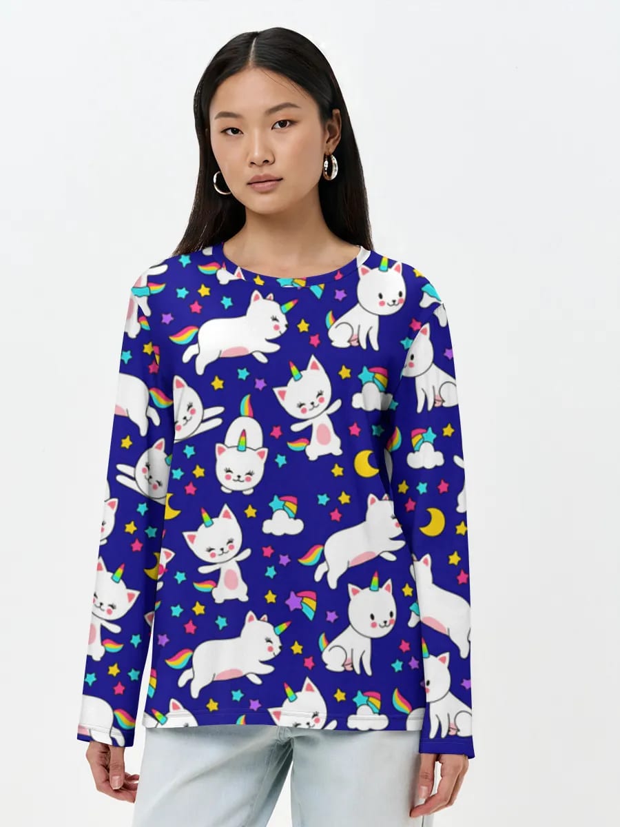 Kawaii Caticorn Night Sky