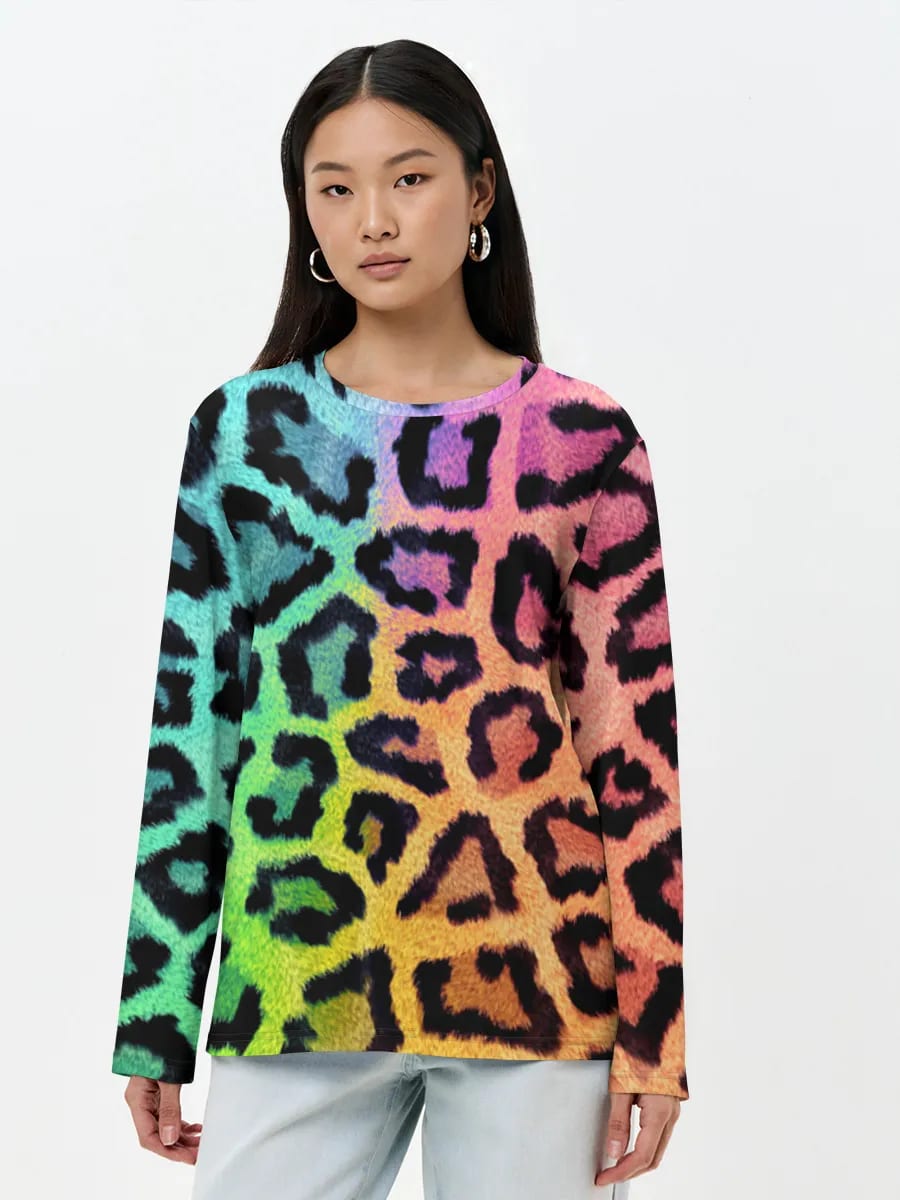 Rainbow Leopard Print