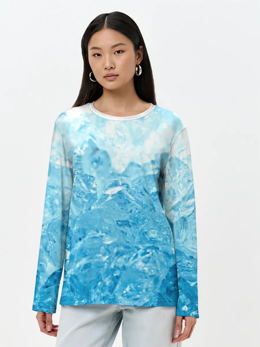 Blaue Eiskristalle