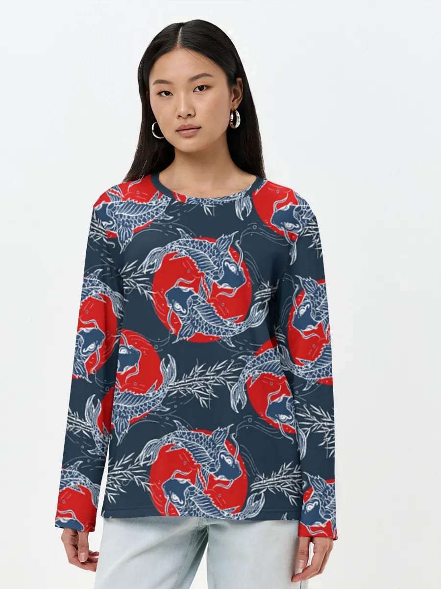 Koi-Fisch Aufgehende Sonne