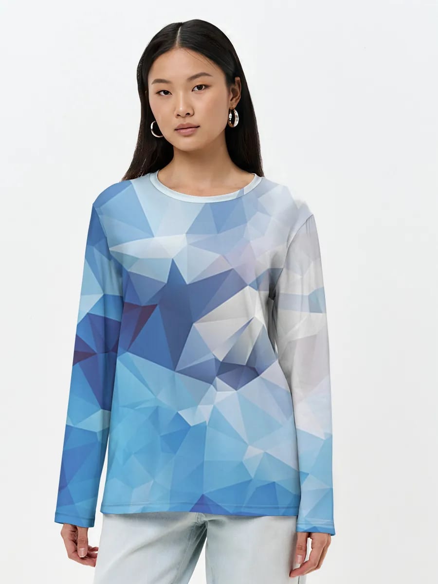 Géométrie Low Poly Bleue