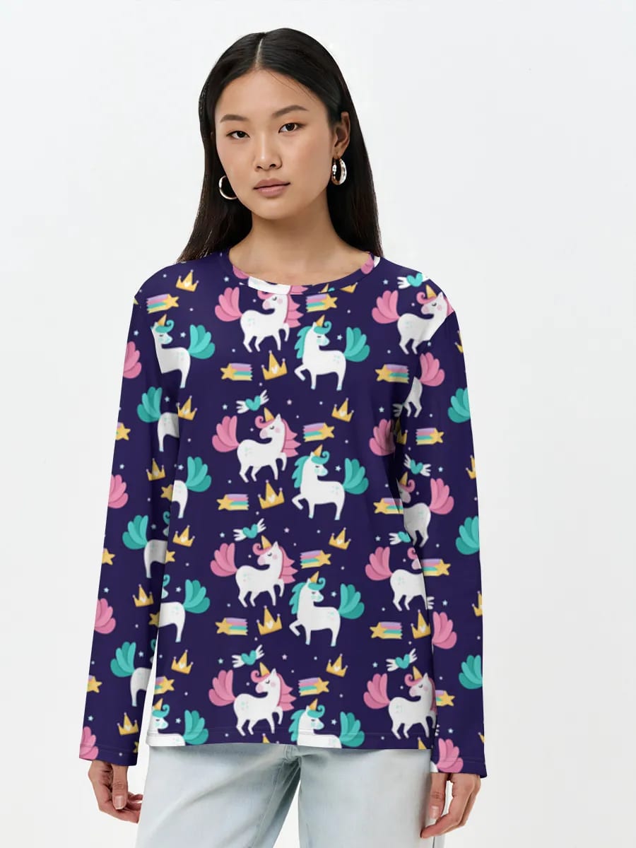 Cute Unicorn Night Sky