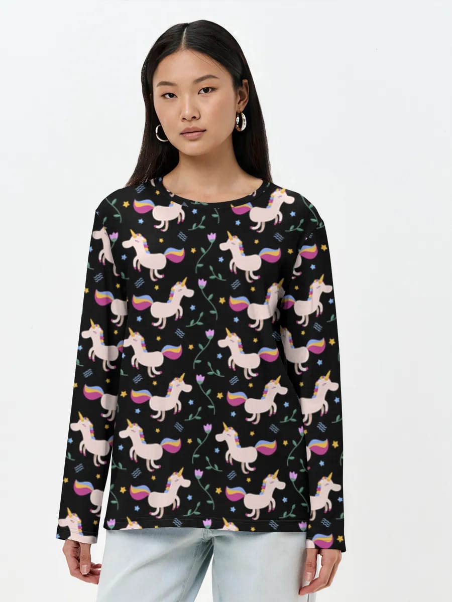 Cute Unicorn Night Sky