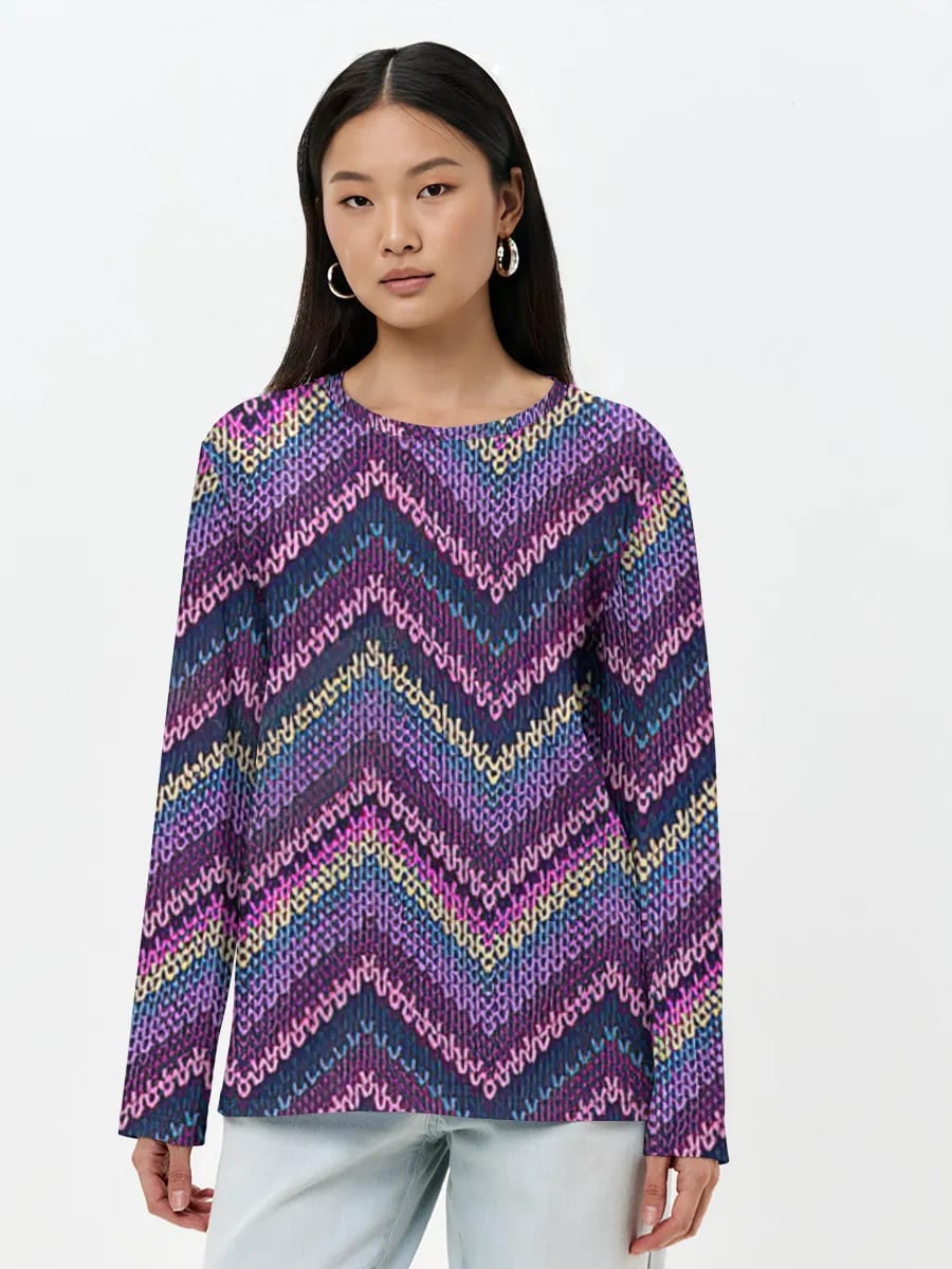 Colorful Chevron Knit