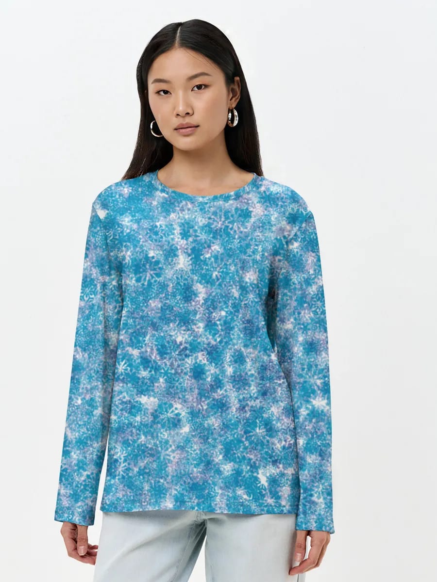 Icy Blue Snowflakes