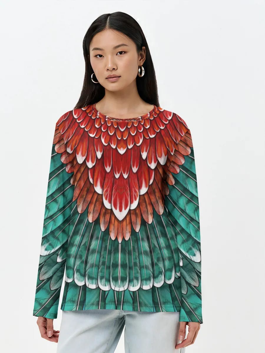 Turquoise Feather Mandala