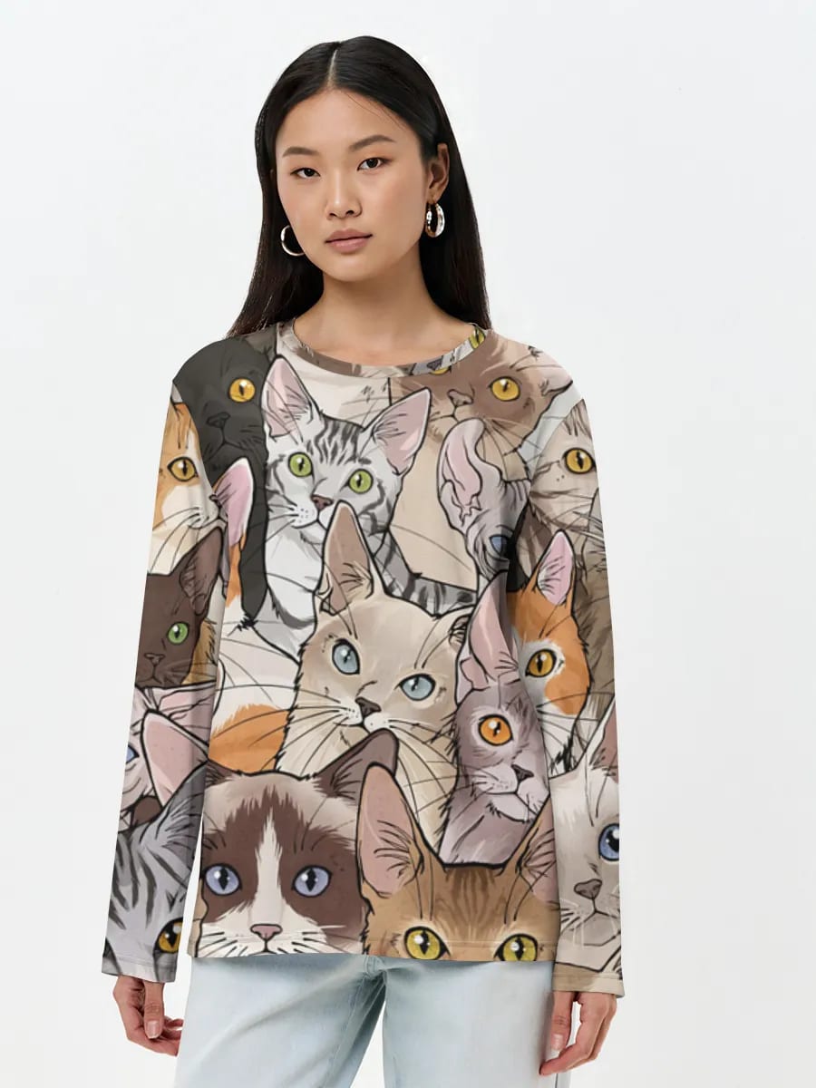 カラフルキャットフェイス