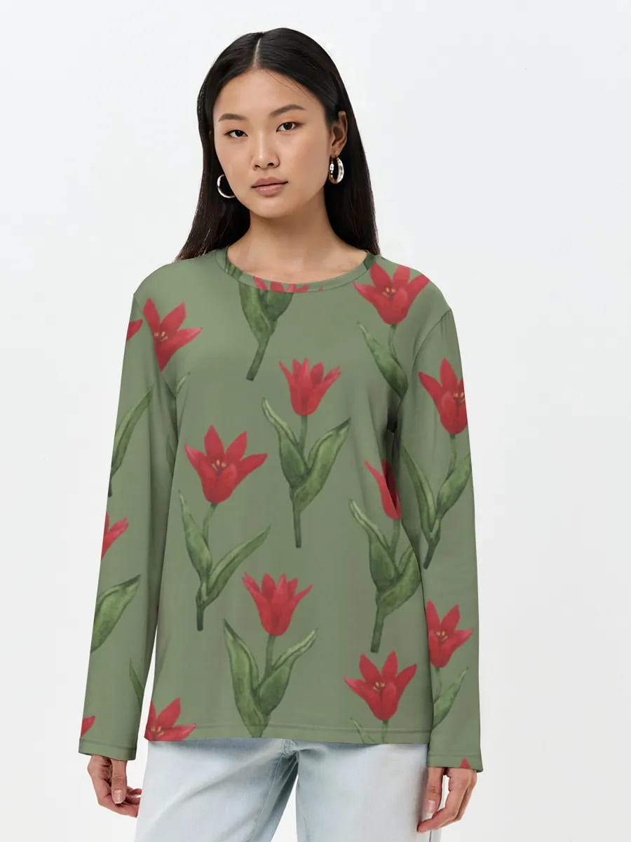 Aquarell Rote Tulpen