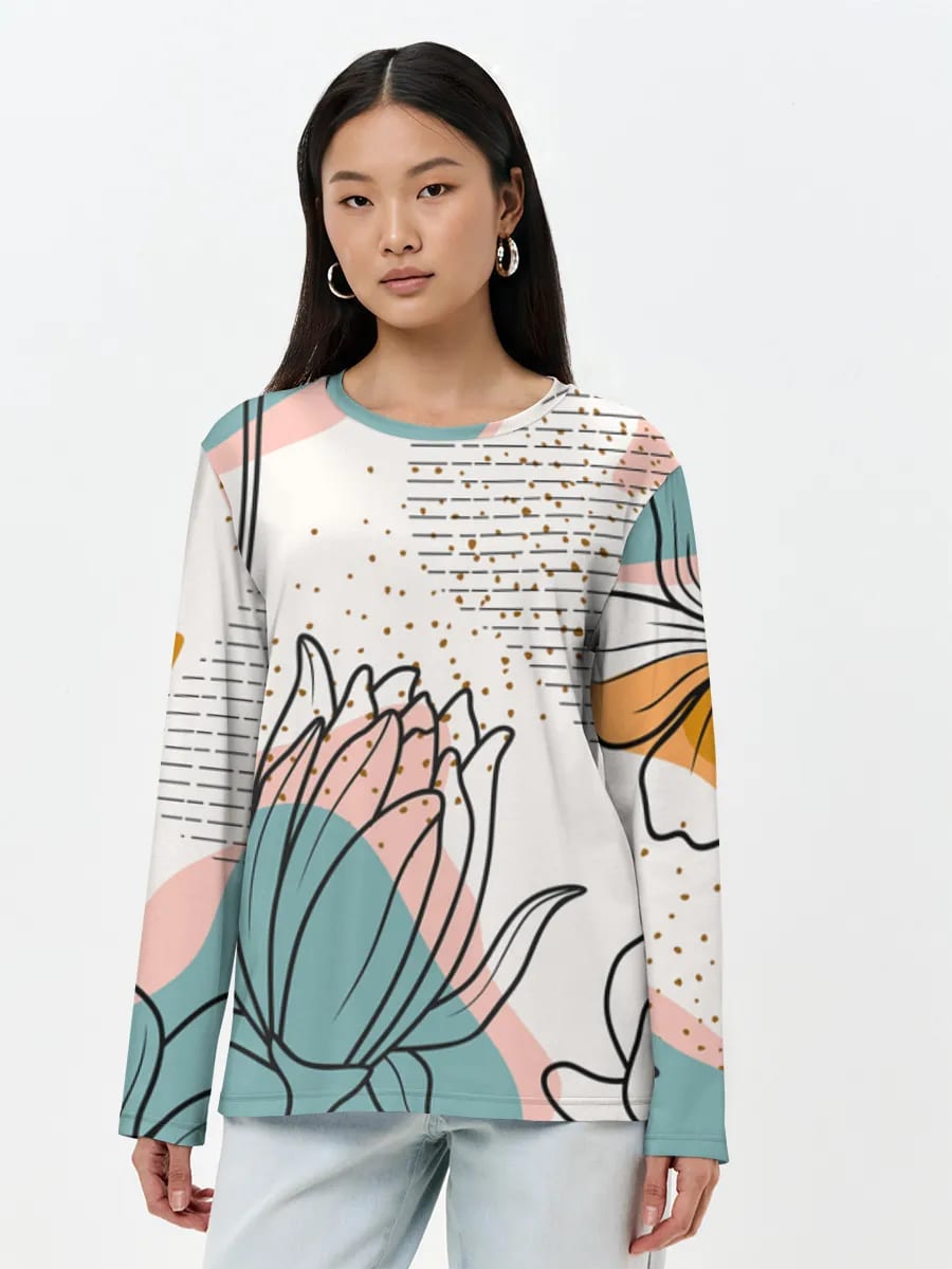 Abstrakte Mid-Century Florale