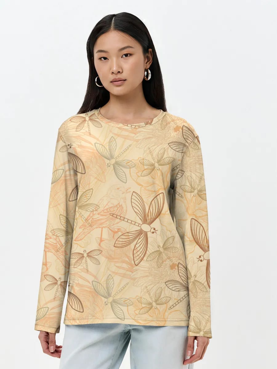 Vintage Libellen und Blumen