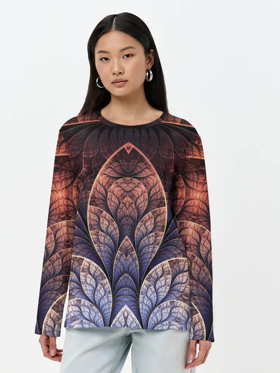 Flor de pluma fractal simétrica