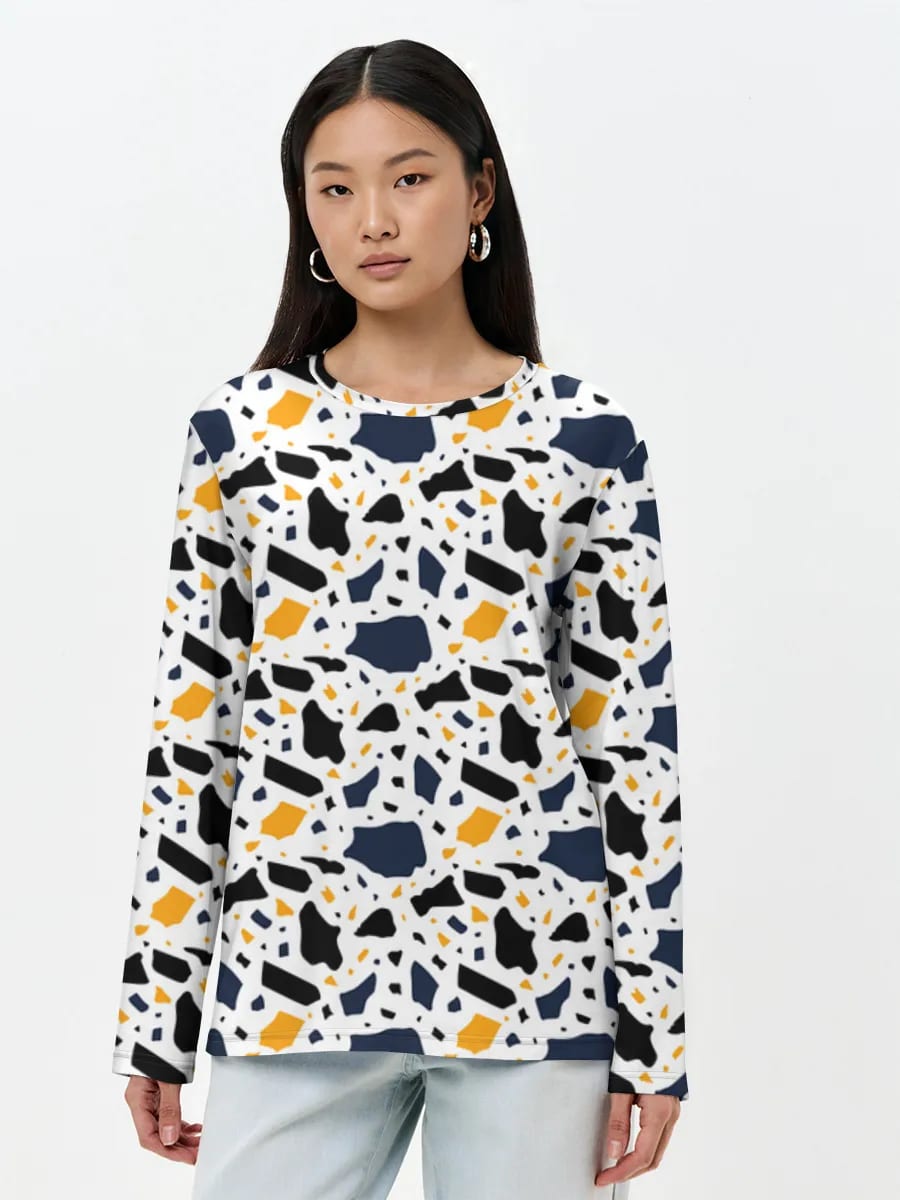 Navy Terrazzo Confetti