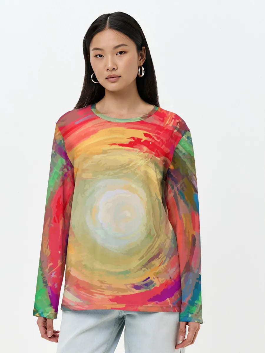 Rainbow Paint Swirl