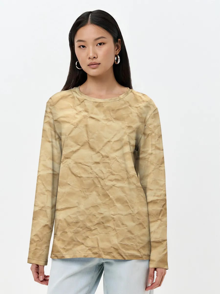 Crumpled Kraft Paper Texture