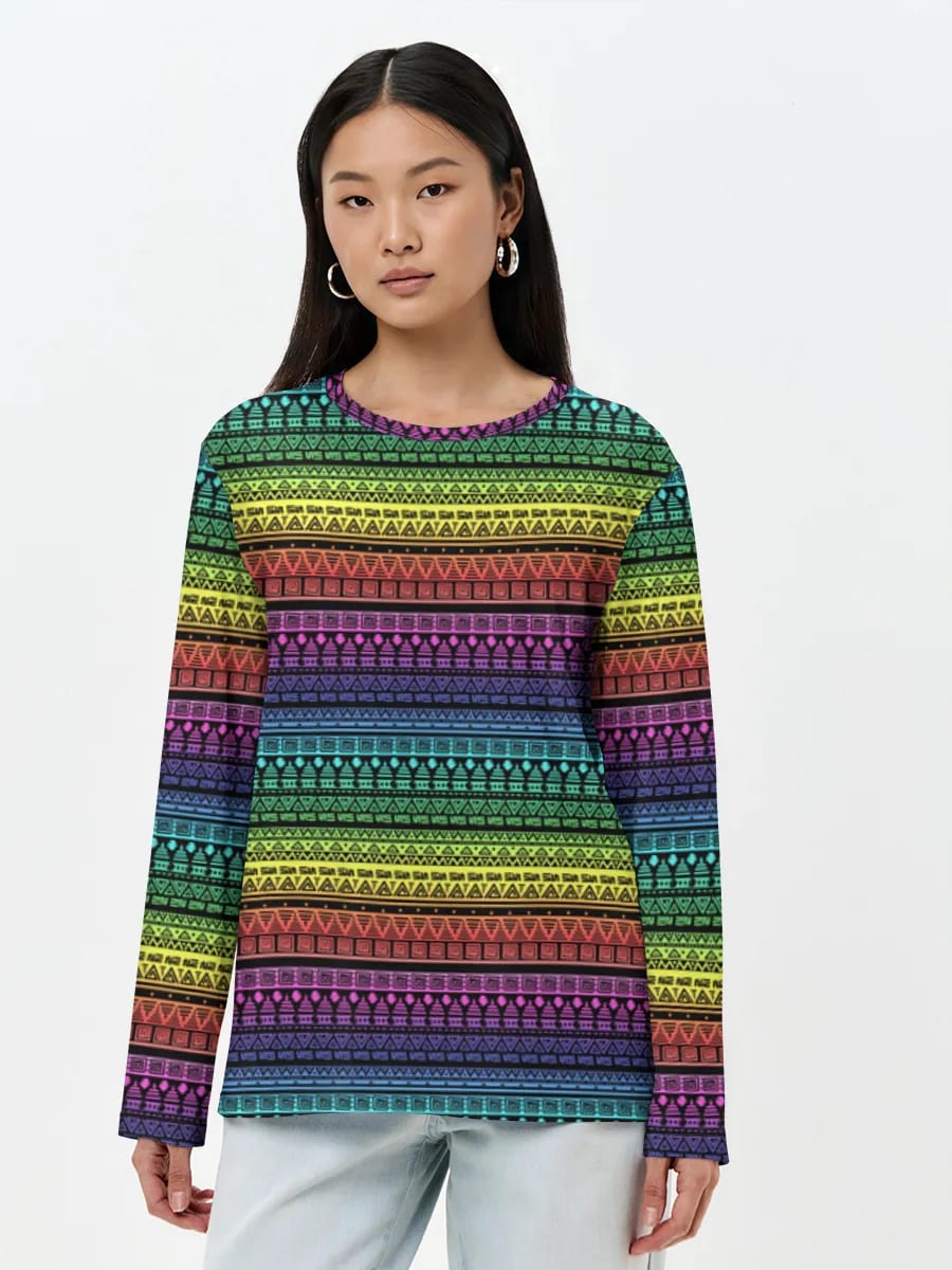 Rainbow Tribal Stripes