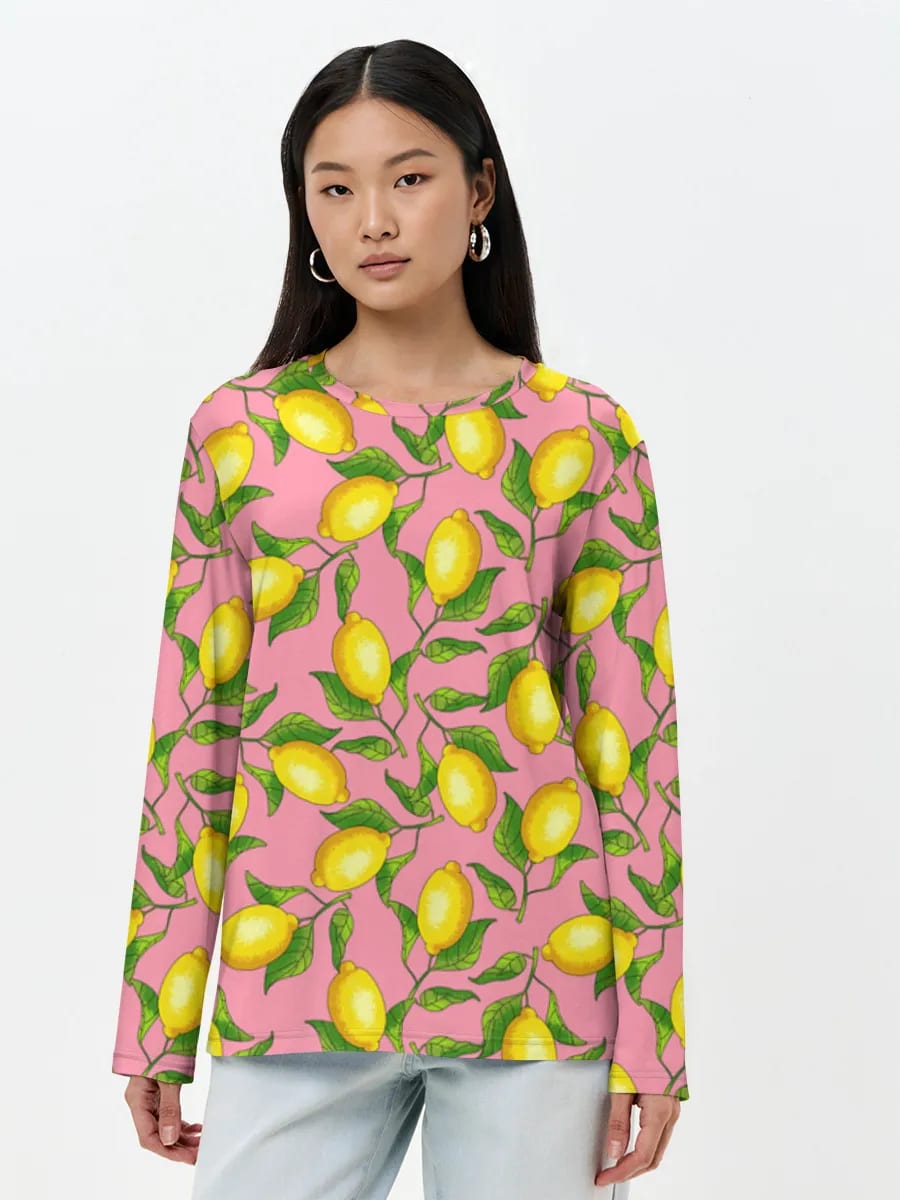 Pink Lemon Citrus Print