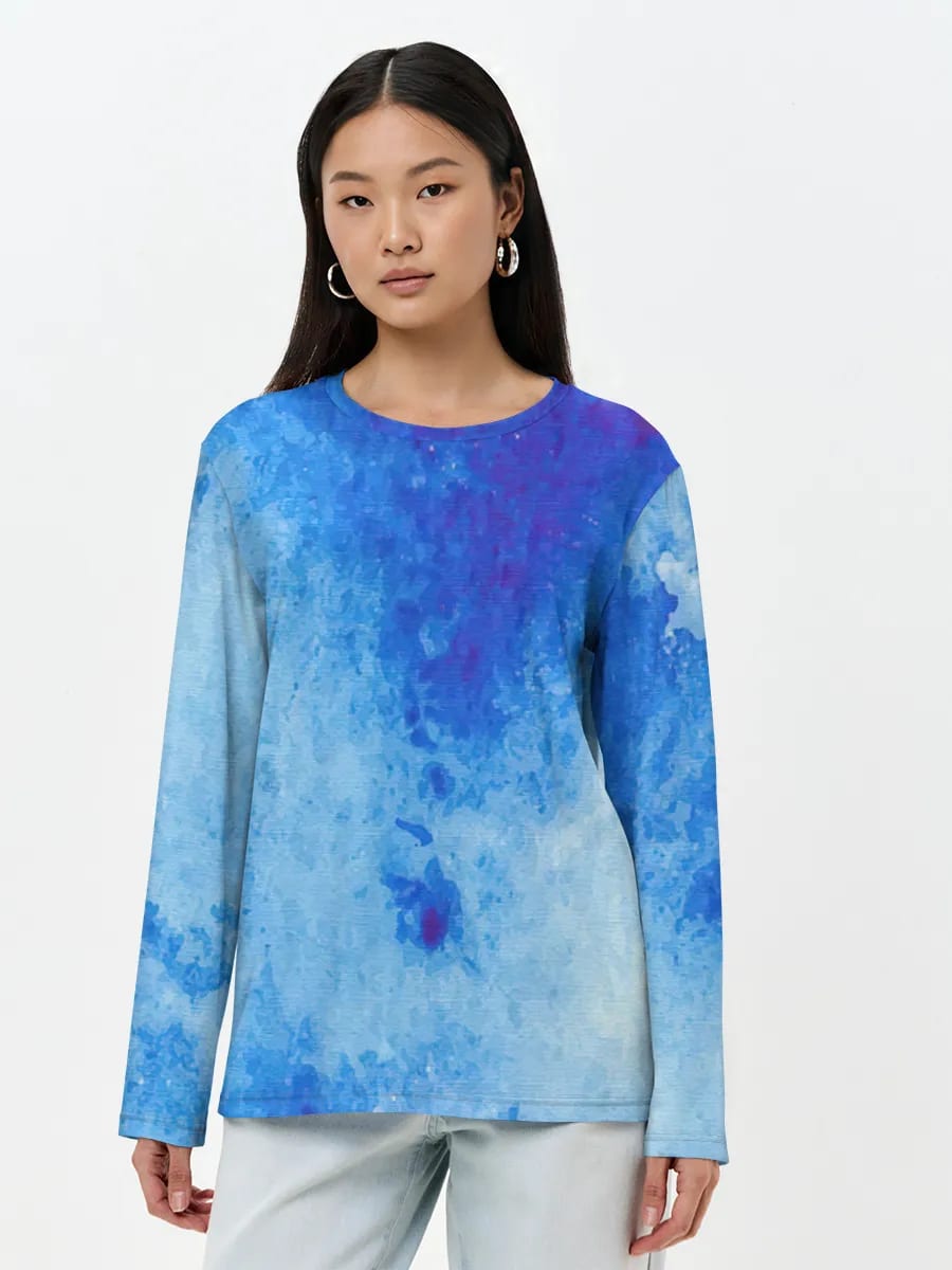 Blue Watercolor Wash