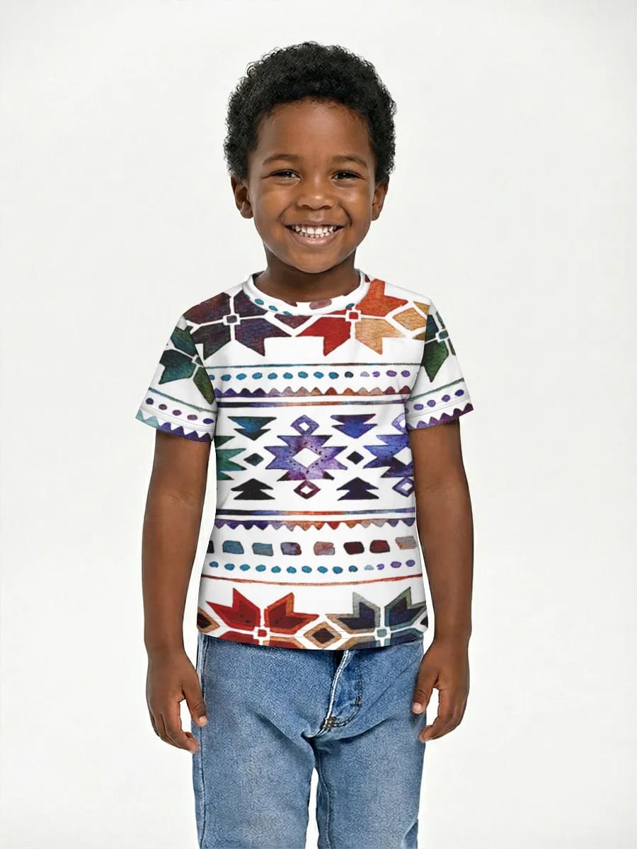 Watercolor Southwestern Geometric Stripes